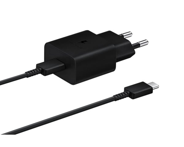 Samsung 15W strømoplader. Sort