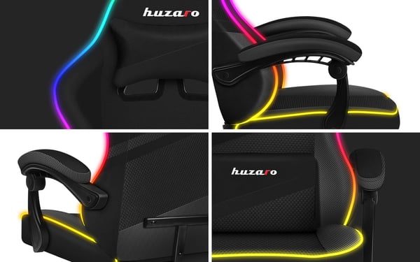 Huzaro Force 4.4 RGB svart spelstol