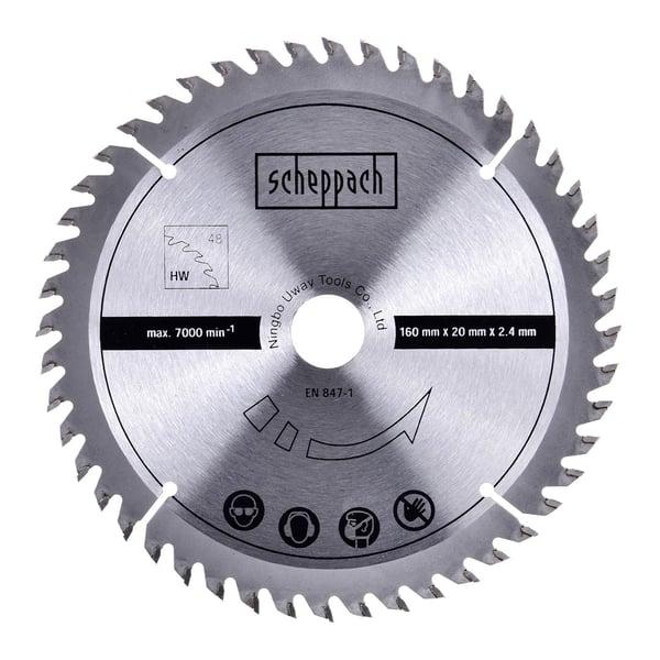 Scheppach PL55 16 cm Sort. Blå. Sølv 9500 o/min 1200 W