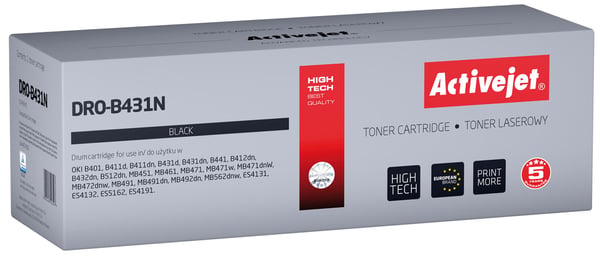 Activejet DRO-B431N rumpu (vaihtokasetti OKI 44574302 -tulostimeen; Supreme; 25 000 sivua; musta) Activejet DRO-B431N rumpu (vaihtokasetti OKI 44574302 -tulostimeen; Supreme; 25 000 sivua; musta)