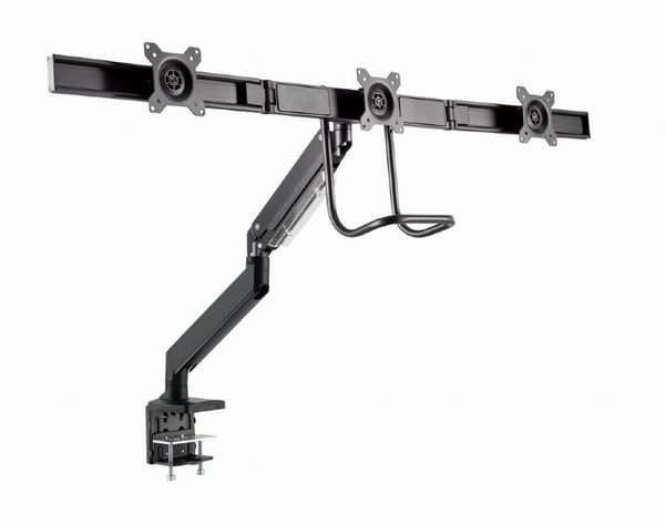 Gembird MA-DA3-03 Pöytäkiinnitteinen säädettävä näyttövarsi kolmelle näytölle. 17"-27". Jopa 6 kg.