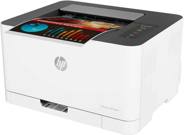HP:n värilaser 150nw. Tulostus