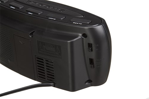 Adler AD 1121 klockradio analog och digital svart