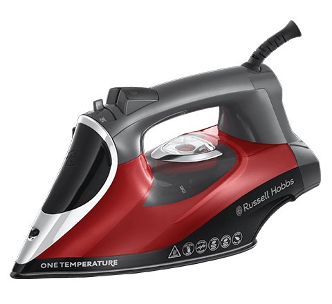 Russell Hobbs 25090-56 strygejern Dry & Steam strygejern Keramisk sålplade 2600 W Sort, Grå, Rød Russell Hobbs 25090-56 strygejern Dry & Steam strygejern Keramisk sålplade 2600 W Sort, Grå, Rød