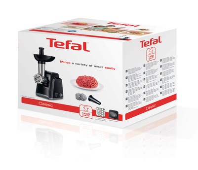 Tefal NE105838 lihamylly 1400 W Musta. Ruostumaton teräs
