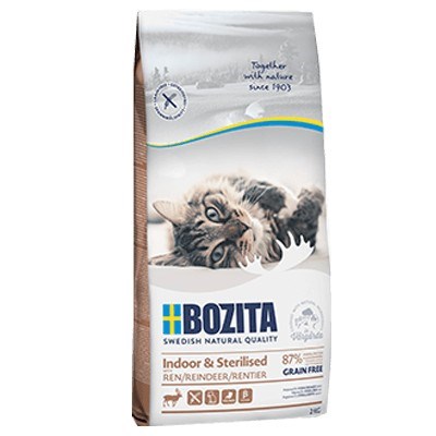 Bozita Indendørs & Steriliseret Kornfri Rensdyr 2 kg