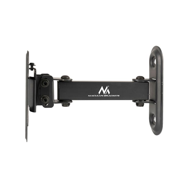 Maclean MC-416 TV-skærm vægbeslag 13"-32" 30 kg vipning rotation maks. VESA 100x100 sort pulverlakering LED OLED LCD universalbeslag holder