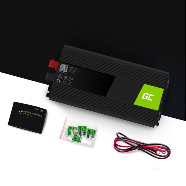 Green Cell INV24 virtalähde/invertteri Auto 1500 W Musta