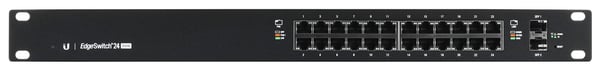 Ubiquiti ES-24-250W netværksswitch Administreret L2/L3 Gigabit Ethernet (10/100/1000) Power over Ethernet (PoE) 1U Sort