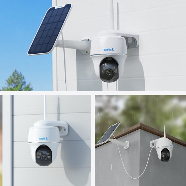 Reolink Argus Series B430 - 5MP utomhuskamera med Wi-Fi, panorering och lutning, person-/fordons-/djurdetektering, färgnattseende