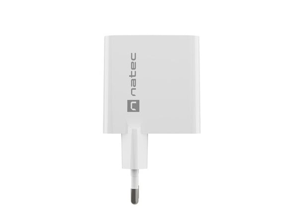 NATEC RIBERA GAN -LATURI 1x USB-A + 1x USB-C 65W VALKOINEN