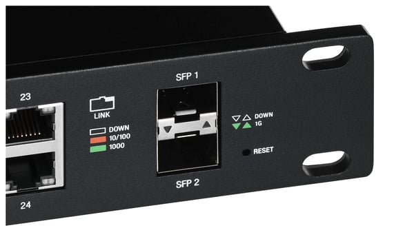 Ubiquiti ES-24-250W netværksswitch Administreret L2/L3 Gigabit Ethernet (10/100/1000) Power over Ethernet (PoE) 1U Sort