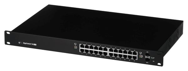 Ubiquiti ES-24-250W netværksswitch Administreret L2/L3 Gigabit Ethernet (10/100/1000) Power over Ethernet (PoE) 1U Sort