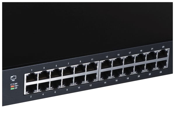 Ubiquiti ES-24-250W netværksswitch Administreret L2/L3 Gigabit Ethernet (10/100/1000) Power over Ethernet (PoE) 1U Sort