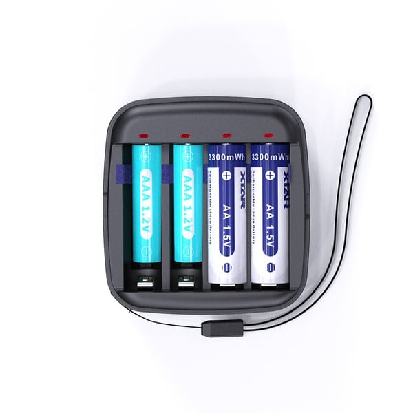 XTAR BC4 batterioplader R03 / AAA og R6 / AA Li-ion 1,5V / NiMH