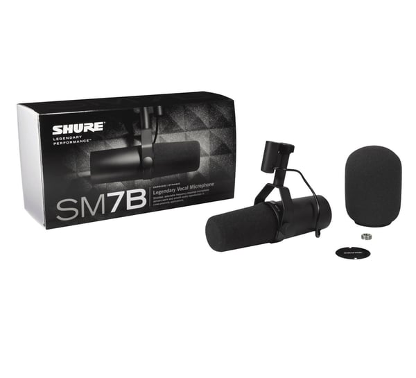 Shure SM7B mikrofon Svart studiomikrofon