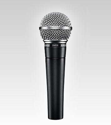 Shure SM58 svart studiomikrofon