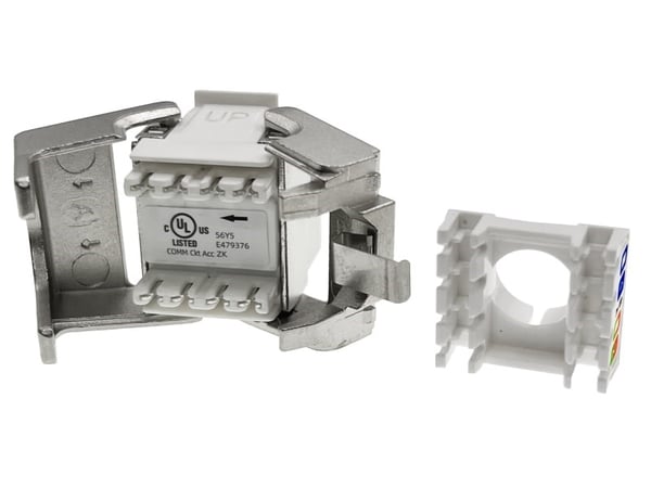 Alantec MB004-1 RJ45 værktøjsfri STP cat.6 PoE+ keystone-modul ALANTEC Plus - Forbedret transmissionsydelse