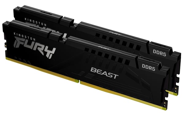 Kingston Technology FURY Beast 32GB DDR5 6000MT/s CL30 DIMM -muistimoduuli (2 kpl) musta
