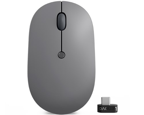 Lenovo Go -hiiri, toimistokäyttöön, molempikätinen, langaton, RF-optinen, 2400 DPI