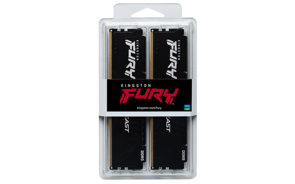 Kingston Technology FURY Beast 32GB DDR5 6000MT/s CL30 DIMM -muistimoduuli (2 kpl) musta