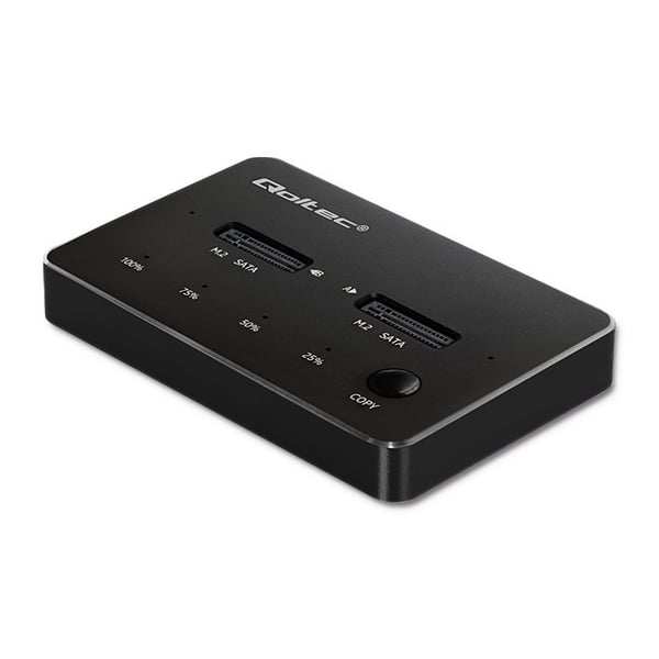 Qoltec 50310 dockingstation til 2x SSD M.2 SATA | NGFF | USB Type C