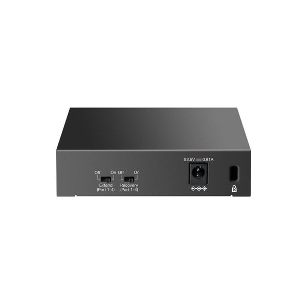 TP-Link LiteWave LS105P Ustyret Fast Ethernet (10/100) Power over Ethernet (PoE) Sort