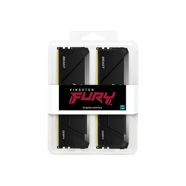 Kingston Technology Fury Beast 32GB DDR4 3200MT/s CL16 DIMM (2 kpl:n pakkaus) RGB