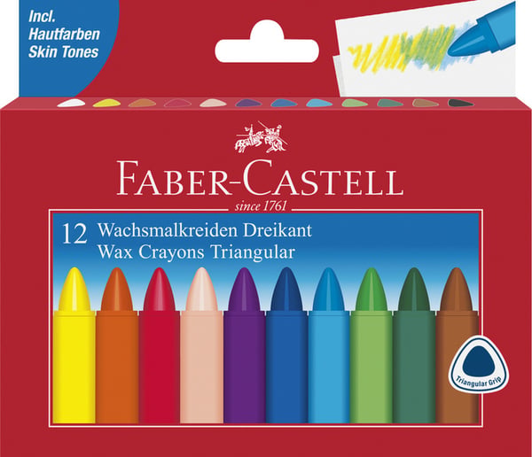 Faber Castell FC-120010 vahaliitu kolmiokuvioinen 12 kpl