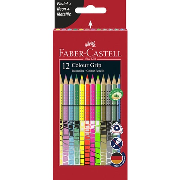 Faber Castell FC-201569 Color Grip färgpennor 12 delar