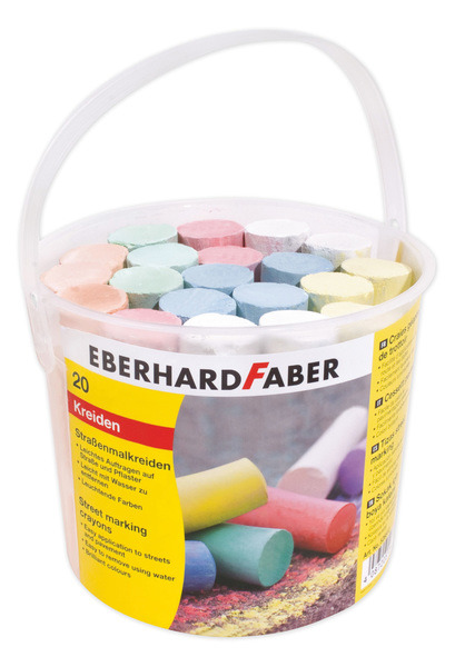 Eberhard Faber EF-526512 Krithink för trottoarer med 20 kritor