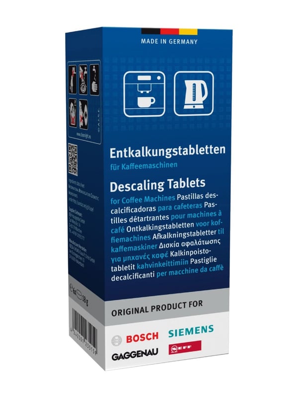 Bosch 311864 Afkalkningstablet Kaffemaskine 6 Stk.