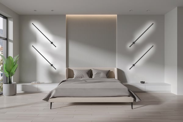 Activejet LED-væglampe AJE-HILTON Sort NW