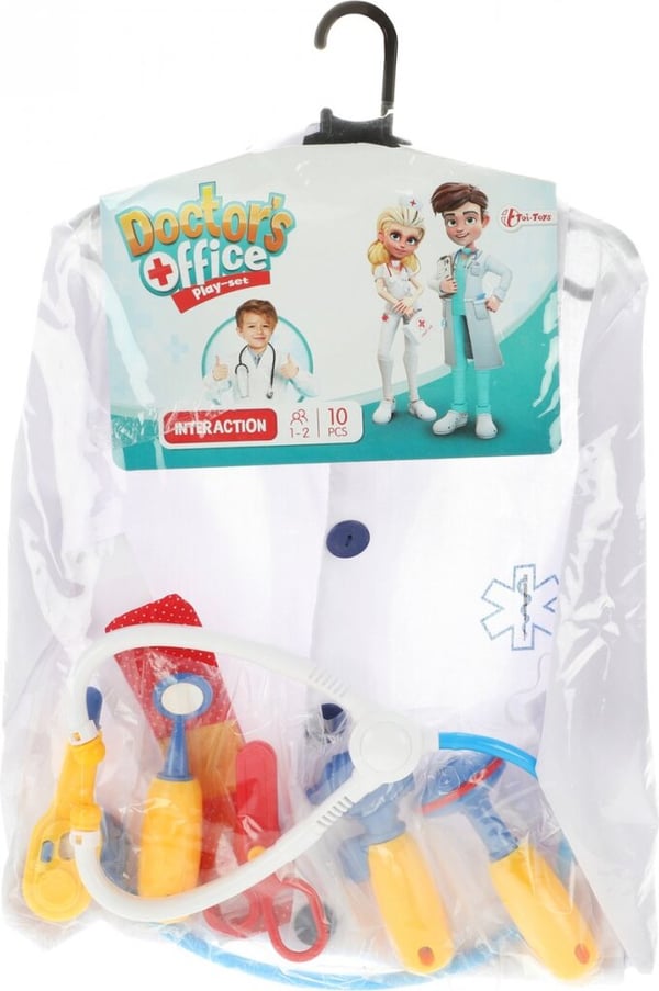 Toi-toys Udklædningssæt Doctor Junior Polyester Hvid 10 dele