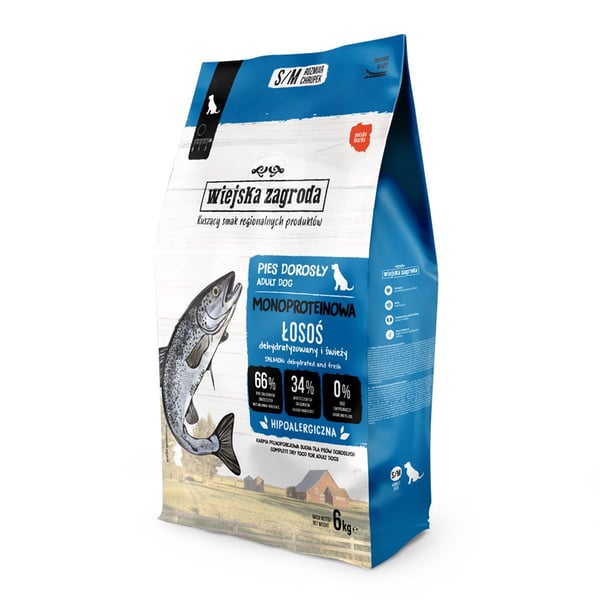 Rural Farm Monoprotein Laks - tørfoder til hunde - 6 kg