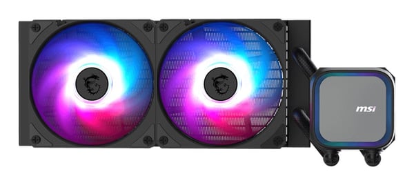 MSI MAG CORELIQUID A13 240 Emolevy. Suoritin All-in-one nestejäähdytin 12 cm Musta 1 kpl