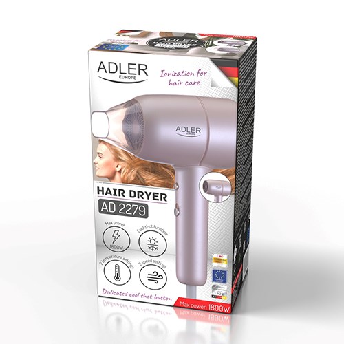 ADLER AD 2279p rosa hårtork