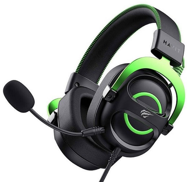 Havit H2002E Headset med kabel och huvudband för spel