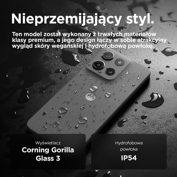 Motorola Moto G15 -älypuhelin, 17,1 cm (6,72"), kaksois-SIM, Android 15, 4G, USB Type-C, 8 Gt, 128 Gt, 5200 mAh, harmaa