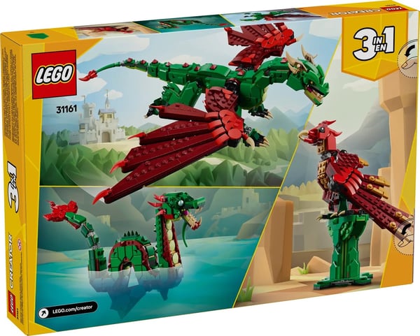 LEGO CREATOR 3 IN 1 31161 Keskiaikainen lohikäärme
