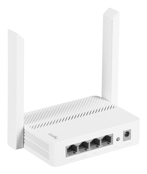 Cudy WR300 langaton reititin Nopea Ethernet Yksikaistainen (2,4 GHz) Valkoinen