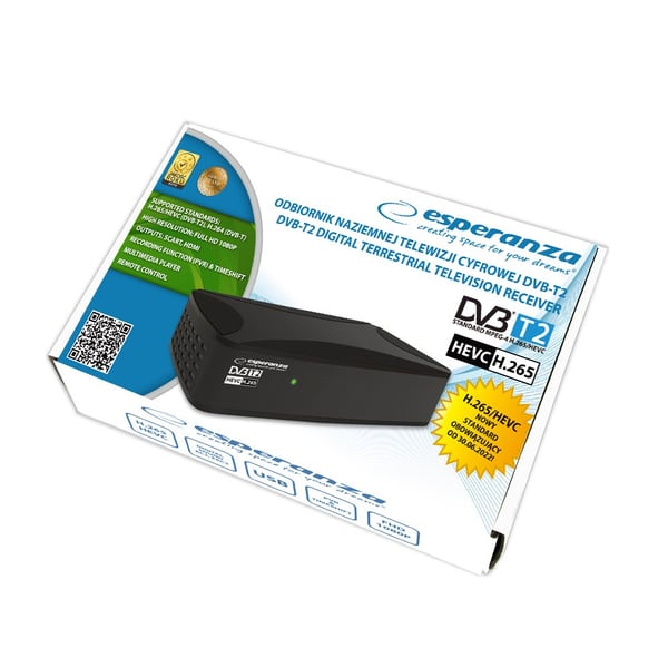 Esperanza EV108R TV-set-top-boks Kabel Sort