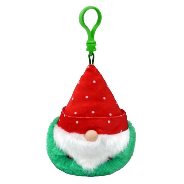 TY Beanie Boo's Klämma Jultomte Röd Hatt 7cm