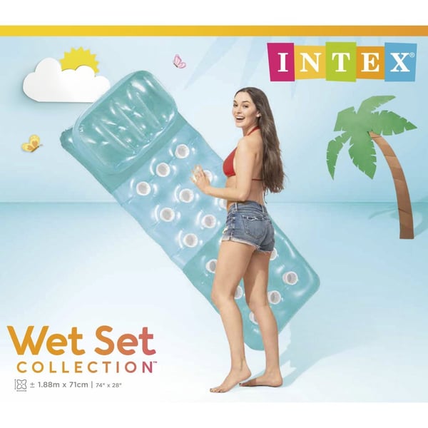 Intex 58890NP Wet Set Collection Pocket -ilmapatja 188x71 cm, useita värejä