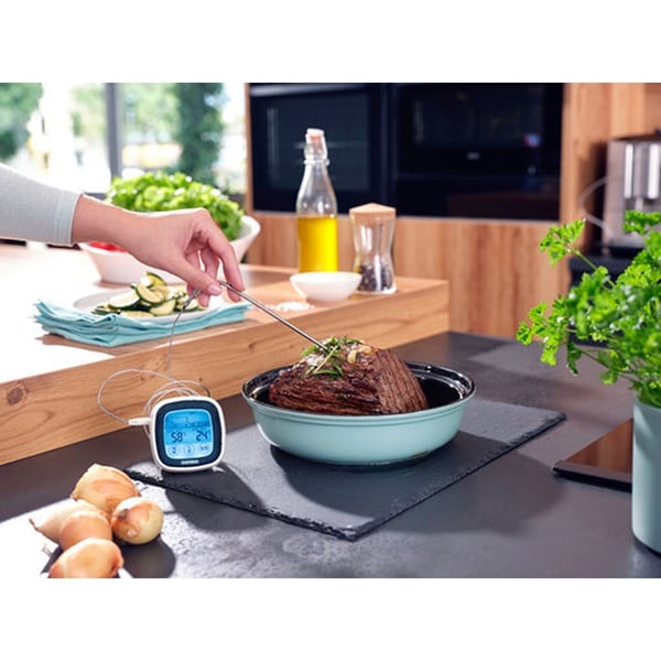 Leifheit 3223 digitalt ovn- og grilltermometer hvid/grå