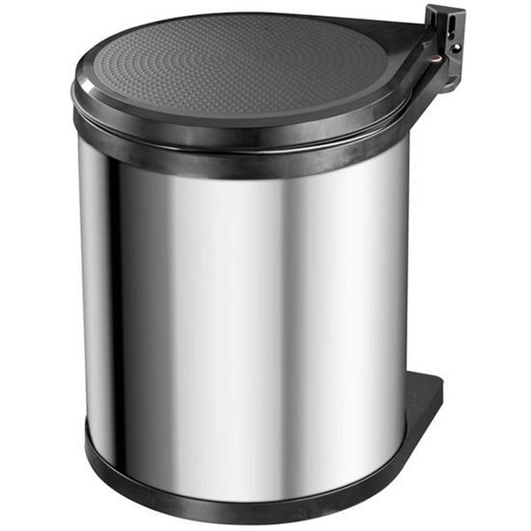 Hailo 3555-101 Compact-Box M Papperskorg 15L Silver/Svart