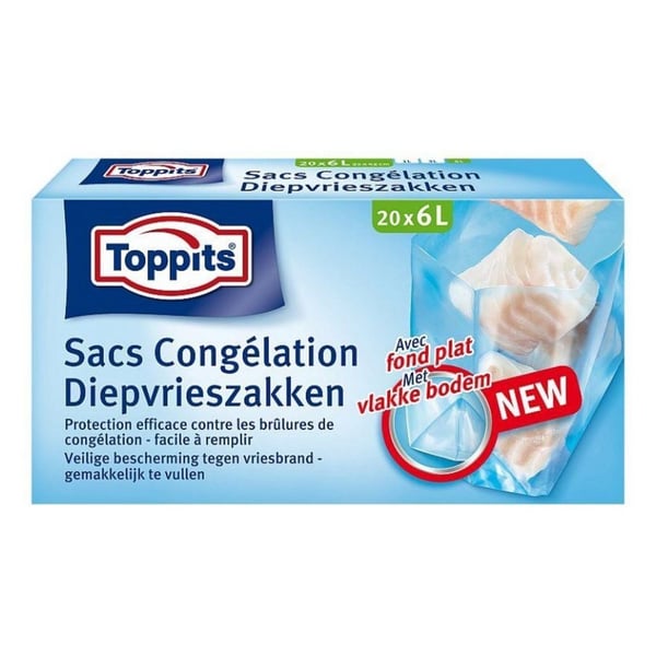Toppits fryspåsar 6L 20 stycken