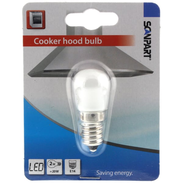 Scanpart emhættelampe E14 20w LED T26