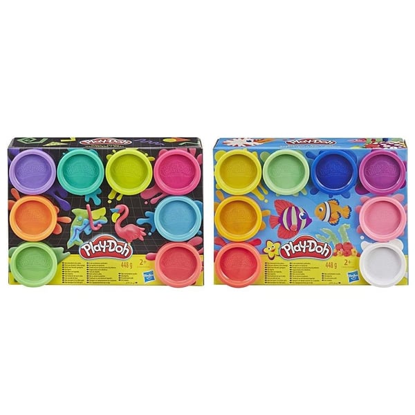 Play-Doh Regnbågsfärger 8 Krukor Lera