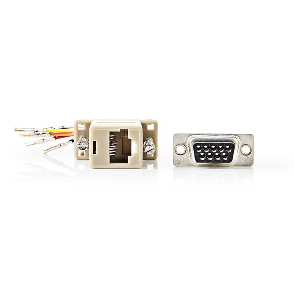 Nedis CCGP52820IV D-sub-adapter D-sub 9-bens hunstik - Rj45 (8p8c) hunstik Elfenben